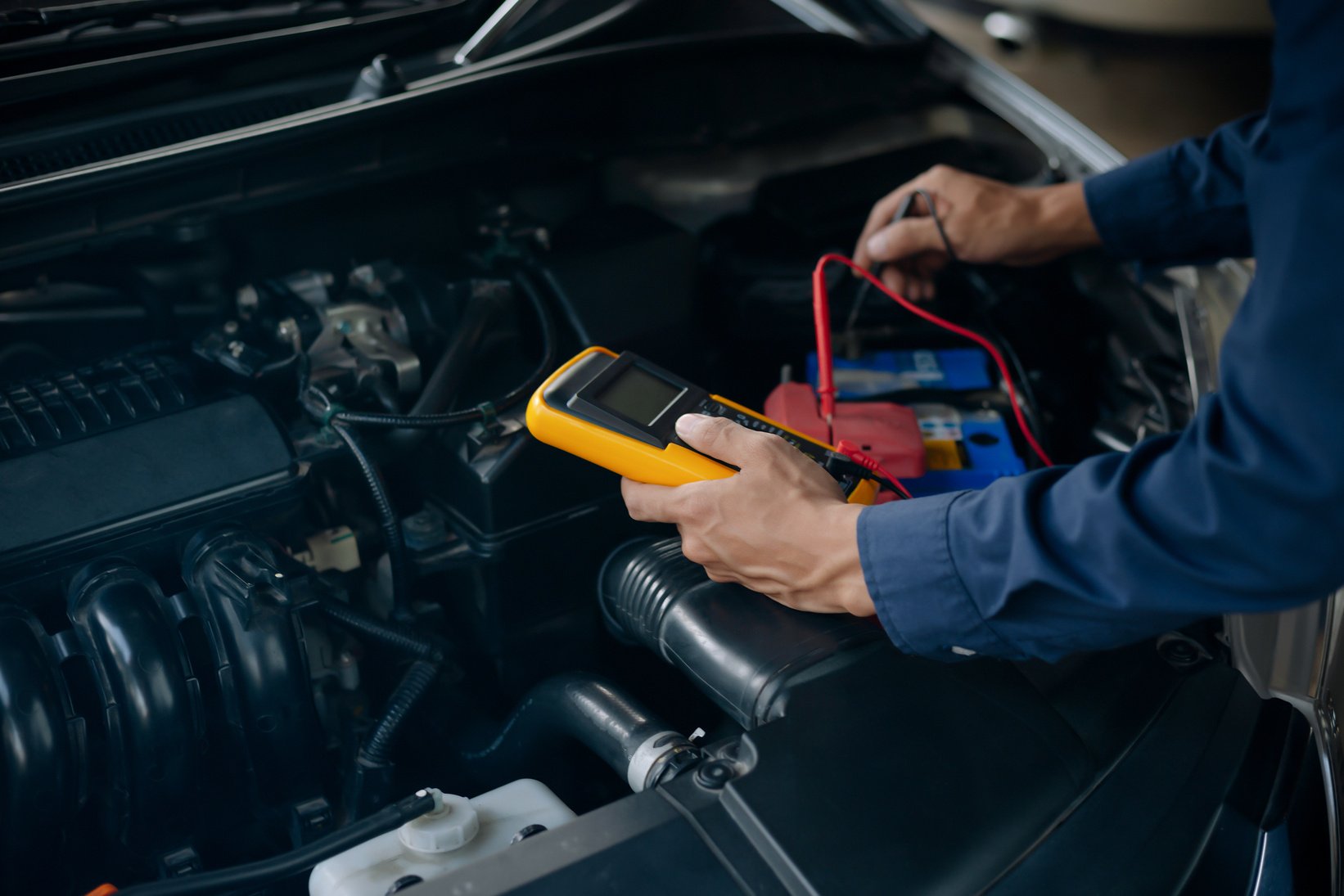 Car service, repair, maintenance concept.