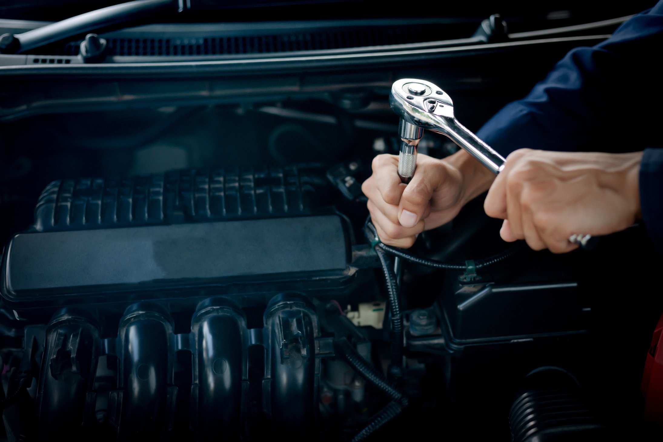 Car service, repair, maintenance concept.